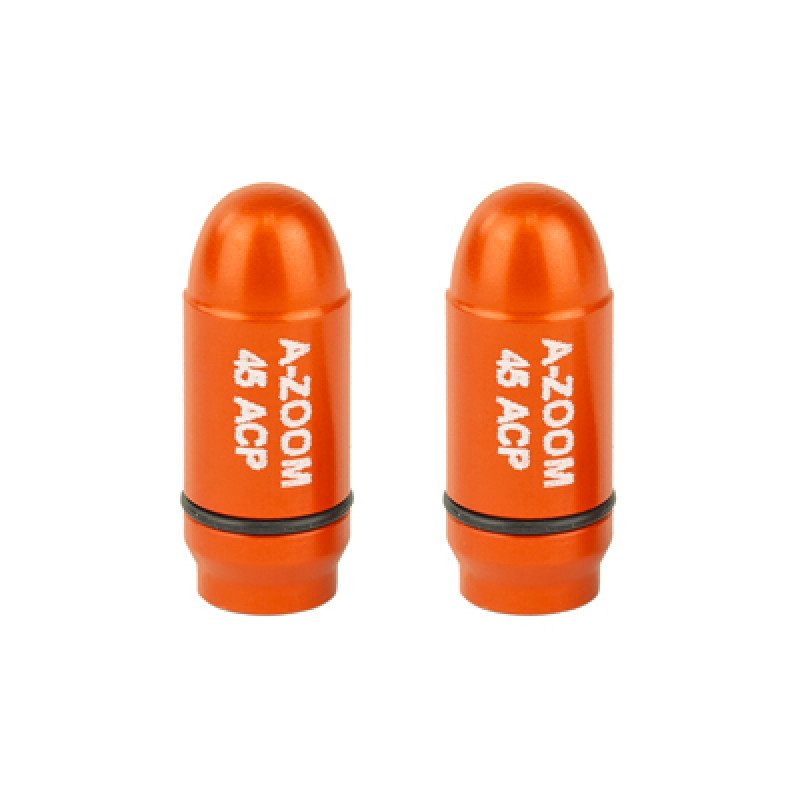 A-Zoom Strikercaps Snap Caps Orange 45 ACP 2/Pk 17104 Lymans extremely popular A-Zoom Snap Caps are the best choice for safety training function testing and dry firing practice. MPN: 17104