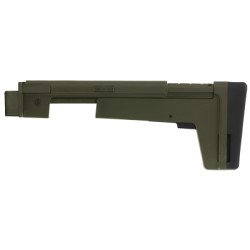 B5 Systems AK Stocked Fixed Fits AKM Pattern Stamped Receivers Matte Finish Olive Drab Green AKM-1500