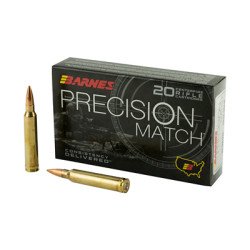 Barnes Precision Match 300 Win 220 Grain Open Tip Match Boat Tail 20 Round Box 30740