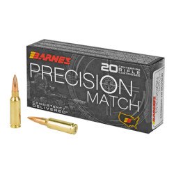 Barnes Precision Match Burner 6.5 Grendel 120 Grain Open Tip Match 20 Round Box 30831