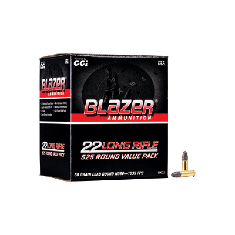 Blazer 22 Long Rifle ammo is loaded with a 40-grain bullet thats great for everything from small game hunting to casual plinking.  MPN: 10022