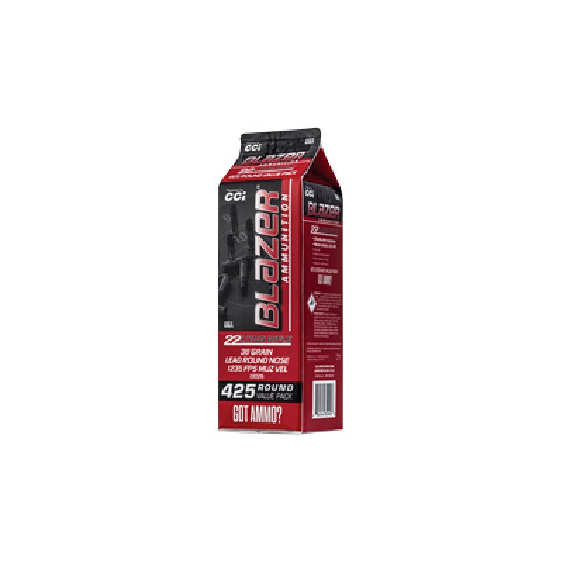 Blazer 22 Long Rifle ammo is loaded with a 38-grain bullet thats great for everything from small game hunting to casual plinking.  MPN: 10026