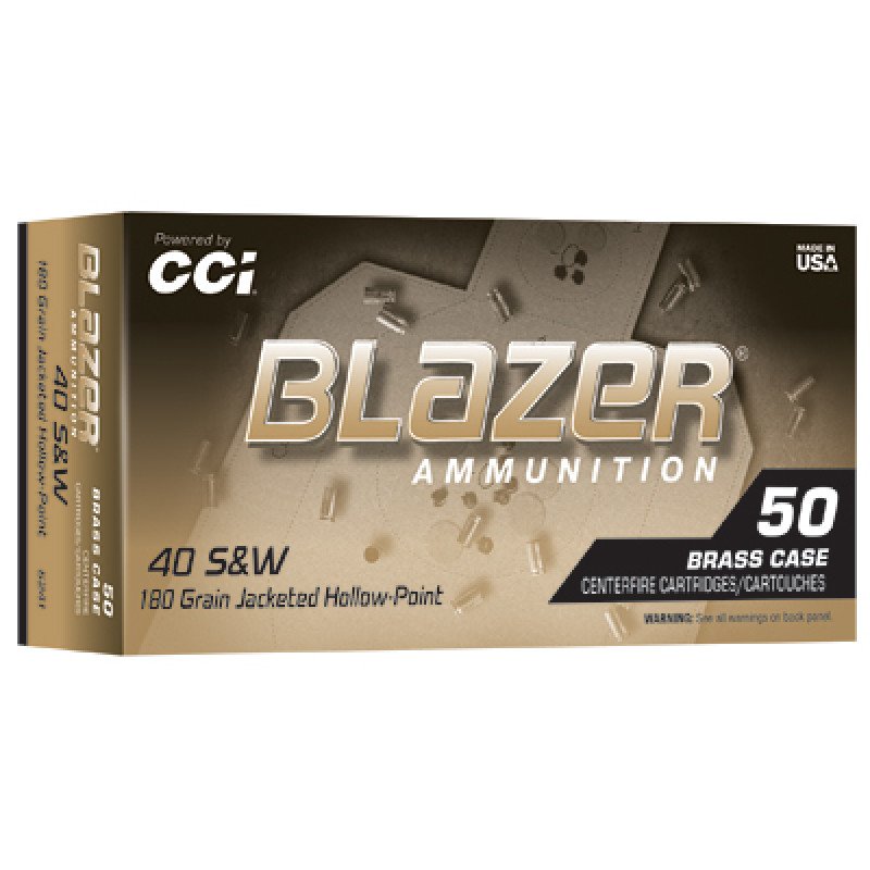 Blazer Ammunition Blazer Brass Hollow Point 40 SandW 180 Grain Jacketed Hollow Point 50 Round Box 5241 Blazer Ammunition Blazer Brass Hollow Point 40 SandW 180 Grain Jacketed Hollow Point 50 Round Box 5241