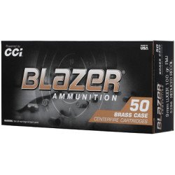 CCI Ammunition Blazer Brass 9MM 100 Grain Full Metal Jacket 50 Round Box 5296