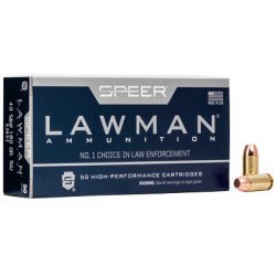 Speer Ammunition Speer Lawman Training 40 S&W 180 Grain Total Metal Jacket 50 Round Box 53652