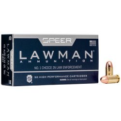 Speer Ammunition Speer Lawman Training 45 ACP 230 Grain Total Metal Jacket 50 Round Box 53653 Speer Ammunition Speer Lawman Training 45 ACP 230 Grain Total Metal Jacket 50 Round Box 53653