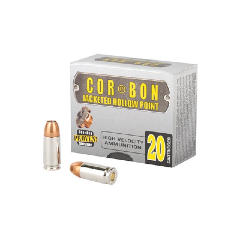 COR(R)BON JHP(TM) is the traditional hollow point that put COR(R)BON on the map.  MPN: 9125