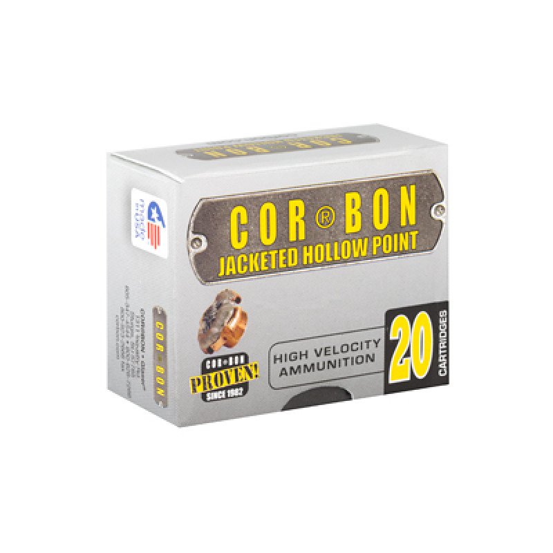 COR(R)BON JHP(TM) is the traditional hollow point that put COR(R)BON on the map.  MPN: 9125