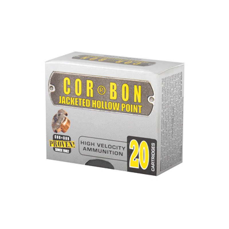 COR(R)BON JHP(TM) is the traditional hollow point that put COR(R)BON on the map.  MPN: 9125