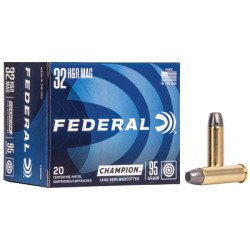 Federal Champion 32H&R 95 Grain Lead Semi Wadcutter 20 Round Box C32HRA