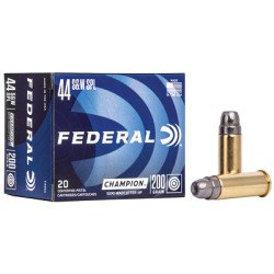 Federal Champion 44 Special 200 Grain Semi Wadcutter Hollow Point 20 Round Box C44SA