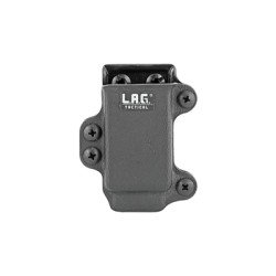 L.A.G. Tactical Inc. Single Pistol Magazine Carrier Fits Most Single Stack 9/40 Slim Magazines Kydex Black Finish 34001