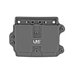 L.A.G. Tactical Inc. DMC M.C.S. Double Magazine Pouch Fits .45ACP Slim Magazines Kydex Matte Finish Black 34010