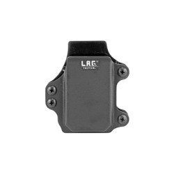 L.A.G. Tactical Inc. Single Rifle Magazine Carrier Fits Pistol Caliber Carbine Magazines Kydex Black Finish 35002