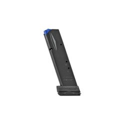 Mecgar Pistol Magazine 40S&W 14 Rounds Fits CZ75 Pistols Steel Black Anti-Friction Coating MGCZ4014DPS
