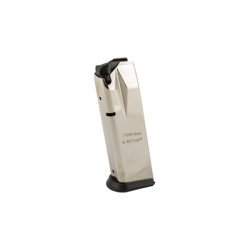 Mecgar Pistol Magazine 9MM 15 Rounds Fits Sig P228 Pistols Steel Silver Nickel Finish MGP22815N