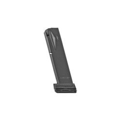 Mecgar Pistol Magazine 9MM 20 Rounds Fits Taurus PT92/99 Pistols Steel Black Anti-Friction Coating MGPT9220DPS