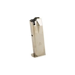 Mecgar Pistol Magazine 9MM 17 Rounds Fits Ruger P85 Pistols Steel Silver Nickel Finish MGRP8517N