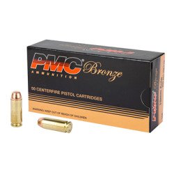 PMC Bronze Ammunition 10MM 200 Grain Full Metal Jacket 50 Round Box 10A