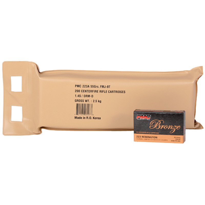 Regardless of the PMC ammunition you choose you can always depend on PMC products quality measured by dependability safety performance and downrange accuracy.  MPN: 223A-BP