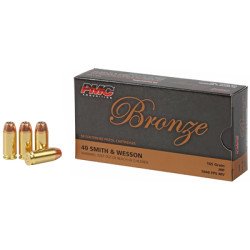 PMC Bronze 40S&W 165 Grain Jacketed Hollow Point 50 Round Box 40B