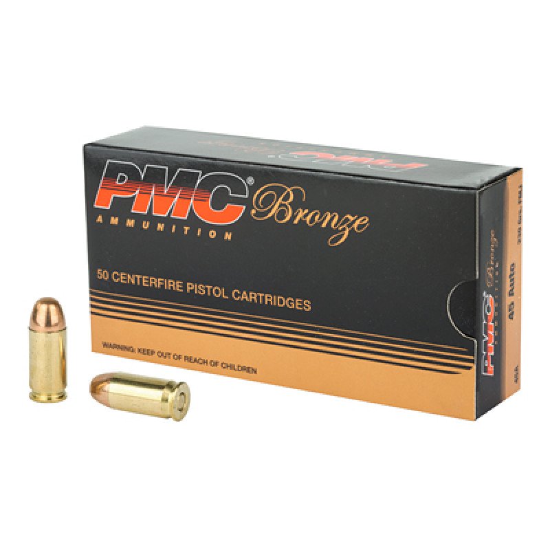 Take advantage of PMC Bronze affordability for any situation that involves high-volume shooting without compromising downrange results.  MPN: 45A