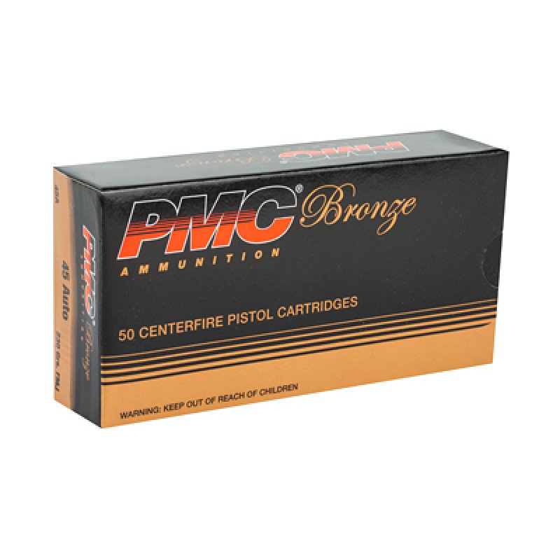 Take advantage of PMC Bronze affordability for any situation that involves high-volume shooting without compromising downrange results.  MPN: 45A
