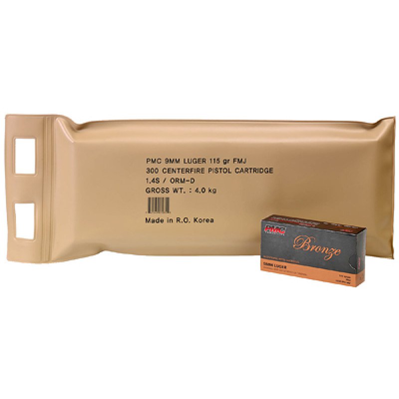 Regardless of the PMC ammunition you choose you can always depend on PMC products quality measured by dependability safety performance and downrange accuracy.  MPN: 9A-BP