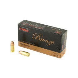 PMC Bronze 9MM 115 Grain Full Metal Jacket 50 Round Box 9A