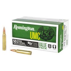 Remington UMC 223 Remington 55 Grain Full Metal Jacket 50 Round Box R23966