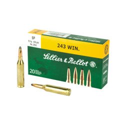 Sellier & Bellot Rifle 243WIN 100 Grain Soft Point 20 Round Box SB243A