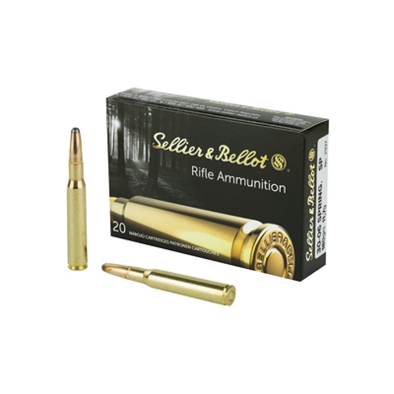 Sellier & Bellot Rifle 30-06 180 Grain Soft Point 20 Round Box SB3006B Sellier & Bellot rifle ammunition is designed and field-tested to provide shooters and hunters with the widest selection of caliber offerings and the highest performance projectiles on the market today. MPN: SB3006B