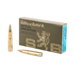 Sellier & Bellot Rifle 300 Blackout 200 Grain Full Metal Jacket Subsonic 20 Round Box SB300BLKSUBA