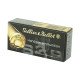 Sellier & Bellot Pistol 32ACP 73 Grain Full Metal Jacket 50 Round Box SB32A Full Metal Jacket projectiles are the ideal choice for recreational target shooting and extended training sessions at the range. MPN: SB32A