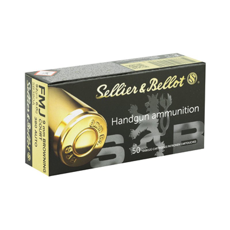 Full Metal Jacket projectiles are the ideal choice for recreational target shooting and extended training sessions at the range.  MPN: SB380A