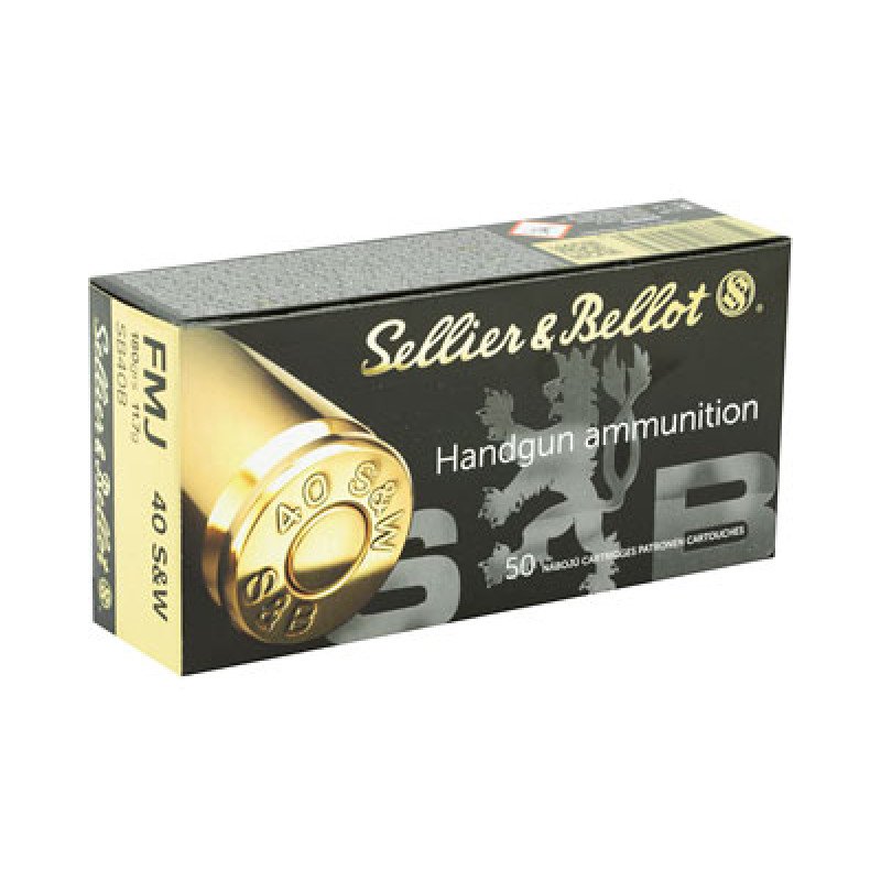 Full Metal Jacket projectiles are the ideal choice for recreational target shooting and extended training sessions at the range.  MPN: SB40B