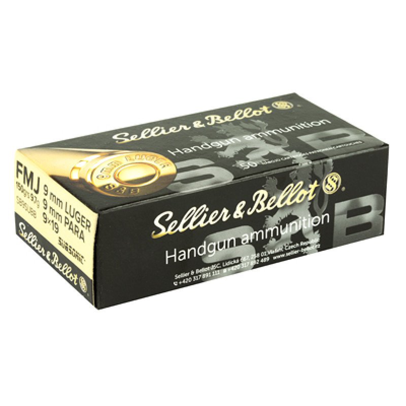 Full Metal Jacket projectiles are the ideal choice for recreational target shooting and extended training sessions at the range.  MPN: SB9SUBB