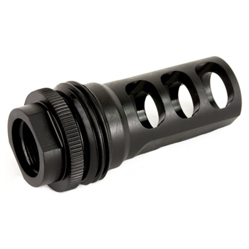 This 3-port muzzle brake is compatible with all SilencerCo ASR Mounts and with multiple thread and caliber optionsin you can shoot suppressed for any demand.  MPN: AC1733