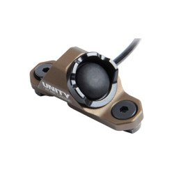 Unity Tactical Hot Button Light Activation Switch M-LOK Compatible with MILSPEC Crane Laser Ports Anodized Finish Flat Dark Earth HBM-IF