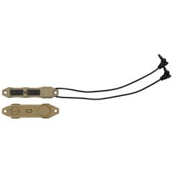 Unity Tactical TAPS Pressure Switch For Two MILSPEC Crane Laser Ports Mounts to Picatinny M-LOK Or KeyMod Matte Finish Flat Dark Earth TAPS-II9F