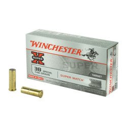 Winchester Ammunition Super-X 38 Special 148 Grain Lead Wadcutter 50 Round Box X38SMRP
