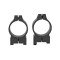 Warne Permanent Attached Fixed Ring Set Fits CZ 550/557 19mm Grooved Receiver 30mm Medium Matte Finish 14BM