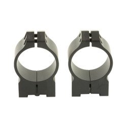 Warne Permanent Attached Fixed Ring Set Fits Tikka Grooved Receiver 30mm Medium Matte Finish 14TM