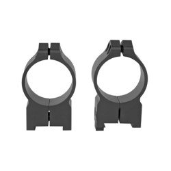 Warne Permanent Attached Fixed Ring Set Fits CZ 550/557 19mm Grooved Receiver 30mm High Matte Finish 15BM