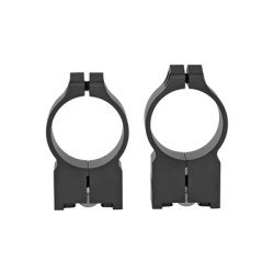 Warne Permanent Attached Fixed Ring Set Fits Ruger M77 30mm High Matte Finish 15R7M