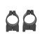 Warne Permanent Attached Fixed Ring Set Fits CZ 550/557 19mm Grooved Receiver 1
