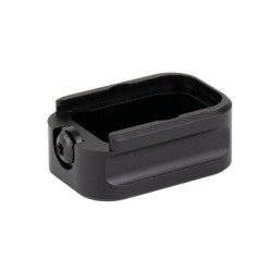 Warne Magazine Extension Fits Glock 17/22 9MM/.40 S&W +3/+2 Black 3106