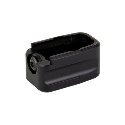 Warne Magazine Extension Fits Glock 42 380 ACP +2 Black 3131