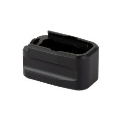 Warne Magazine Extension Fits Glock 42 380 ACP +2 Black 3131