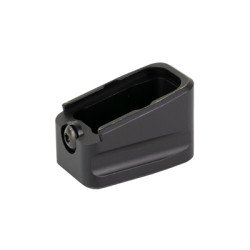 Warne Magazine Extension Fits Glock 43 9MM +2 Black 3132